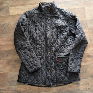 Barbour Classic Tartan Quilted Jacket Size 10